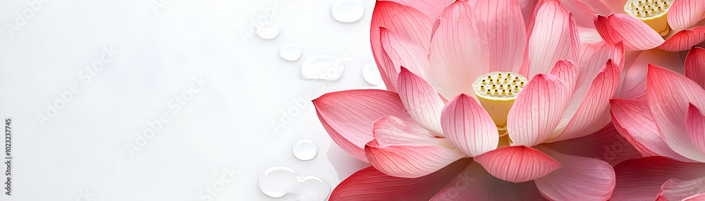 Elegant Lotus Flower and Blessed Sharad Purnima Text Isolated on White Background - Spiritual Camera Movement Pan Across Serene Scene for Festive Photo Stock Concept Elegant Lotus Flower and Blessed Sharad Purnima Text Isolated on White Background - Spiritual Camera Movement Pan Across Serene Scene for Festive Photo Stock Concept