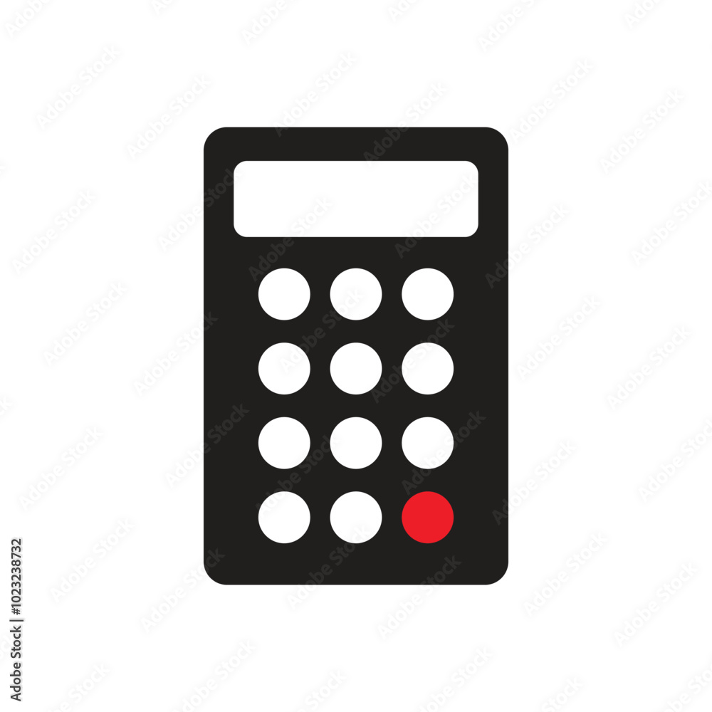 Calculator icon logo design template isolated illustration Calculator icon logo design template isolated illustration