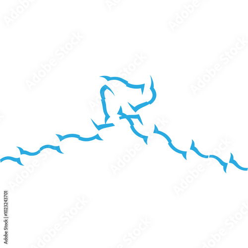 Aesthetic Barbed Wire Decorative Frame Icon Element