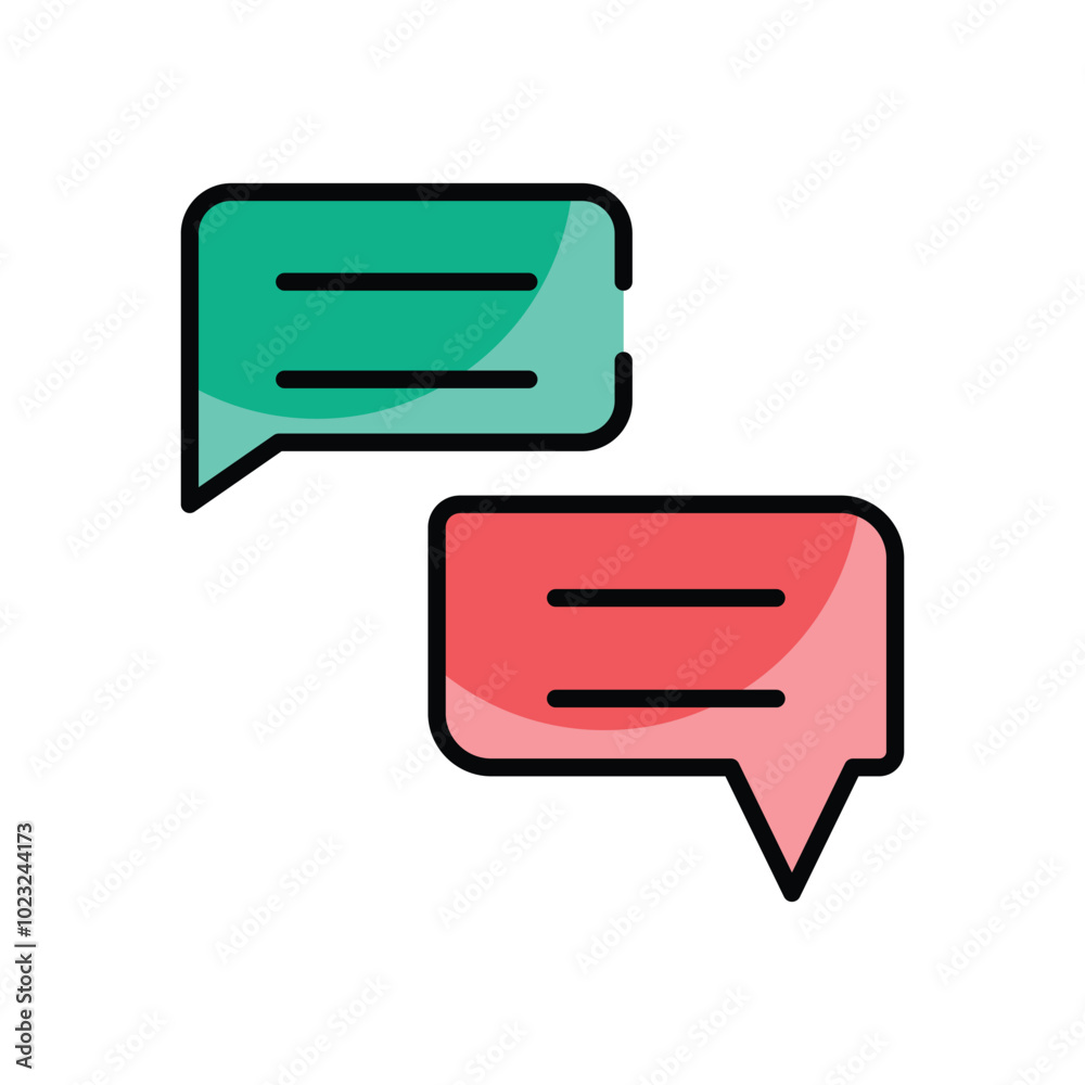 Speech Bubble vector icon Speech Bubble vector icon