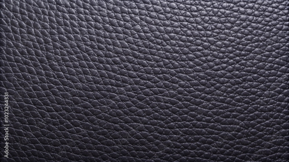 Close-up of luxurious horizontal black leather texture, showcasing its rich, smooth surface for patterns and backgrounds. Close-up of luxurious horizontal black leather texture, showcasing its rich, smooth surface for patterns and backgrounds.