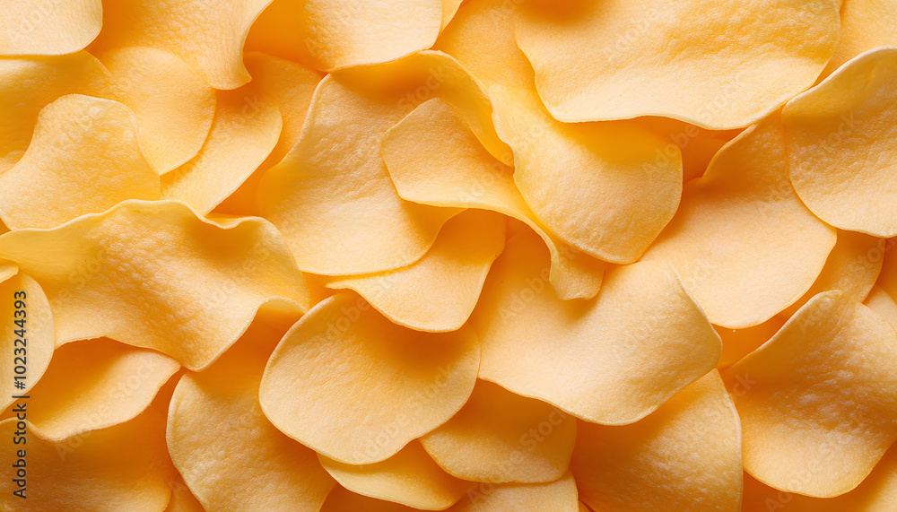 close up of peeled chips close up of peeled chips