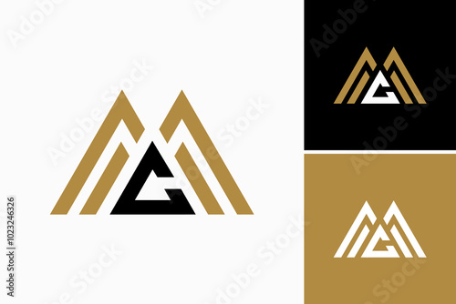 letter MC Logo design vector 