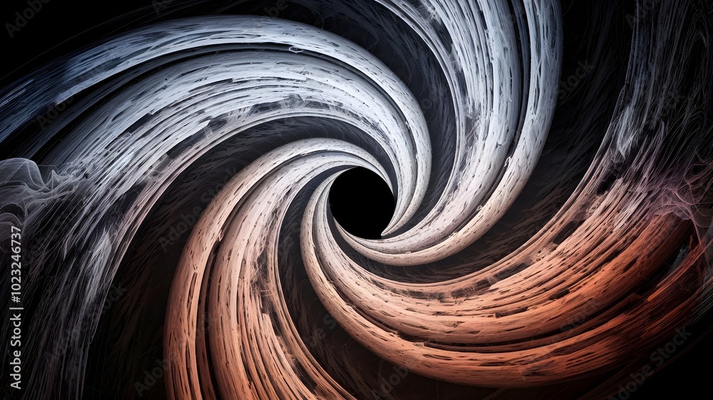 Abstract image of a vortex with swirling lines Abstract image of a vortex with swirling lines