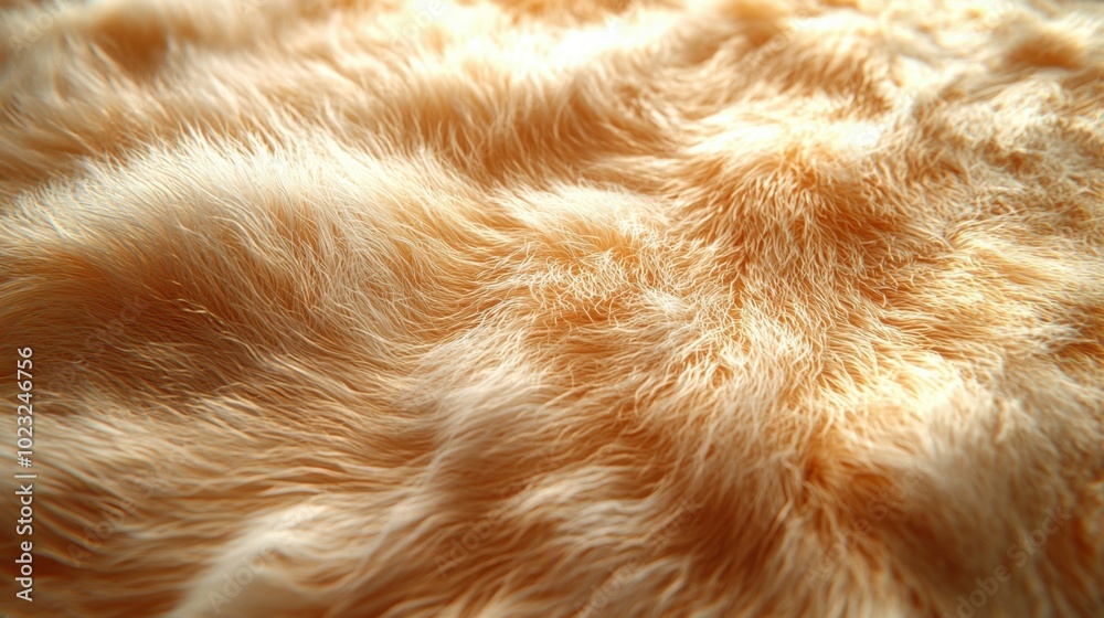 A close-up view of soft, fluffy fur in shades of light orange, creating a warm and inviting texture. The image emphasizes the gentle waves and fine hair strands. A close-up view of soft, fluffy fur in shades of light orange, creating a warm and inviting texture. The image emphasizes the gentle waves and fine hair strands.
