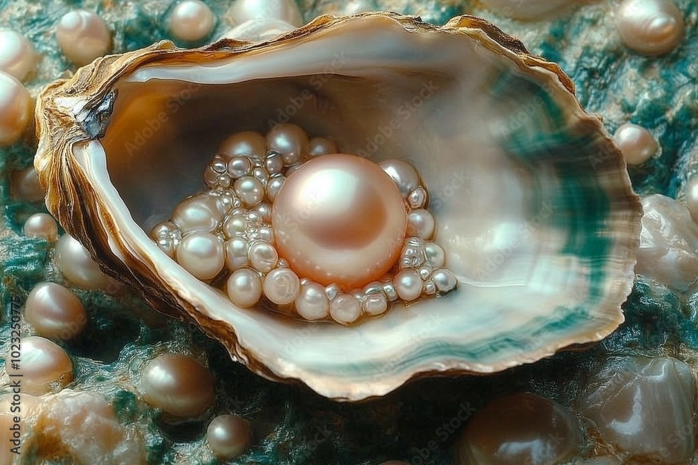 The precious pearl is in an open oyster The precious pearl is in an open oyster