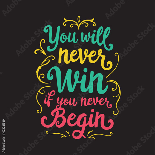 Wallpaper Mural Motivational typography tshirt design  template Torontodigital.ca
