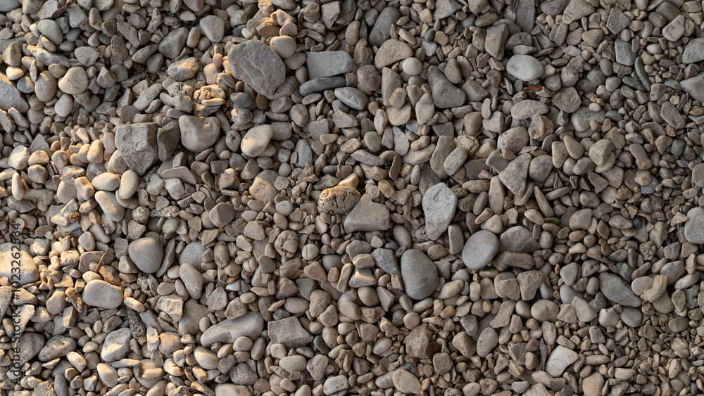 Close look at the stones in Beach in Croatia Close look at the stones in Beach in Croatia