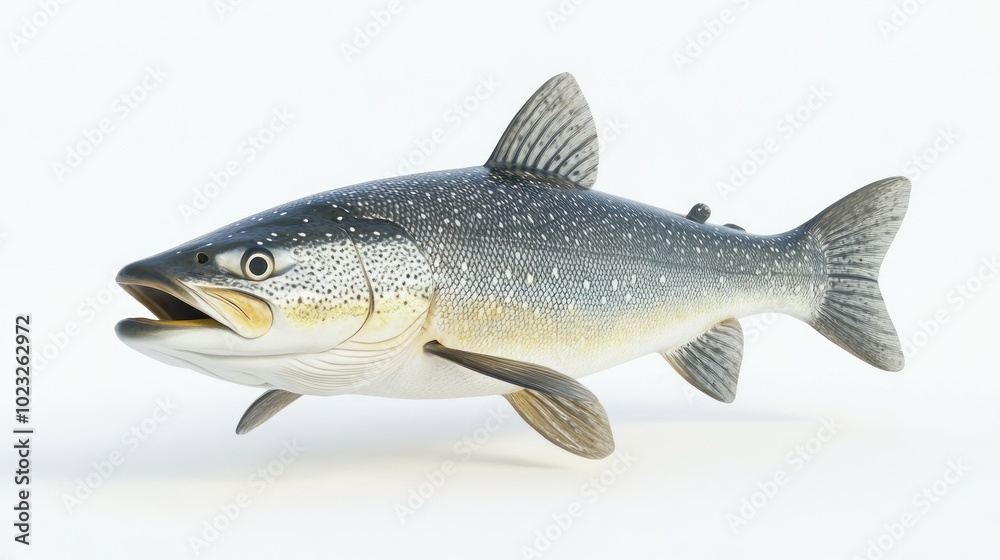 A Close Up View of a Grayling Fish A Close Up View of a Grayling Fish