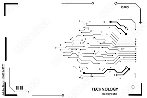 Abstract futuristic circuit board Illustration, Circuit board. Circuit board pattern for technology background. Vector illustration