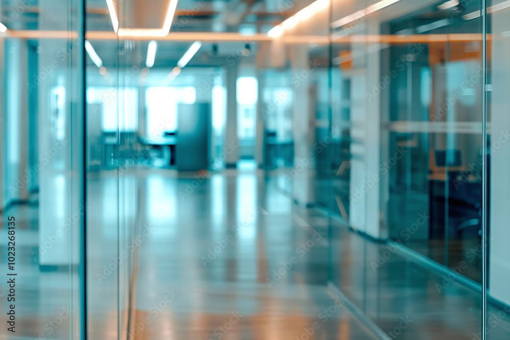 an out of focus modern glass wall office an out of focus modern glass wall office