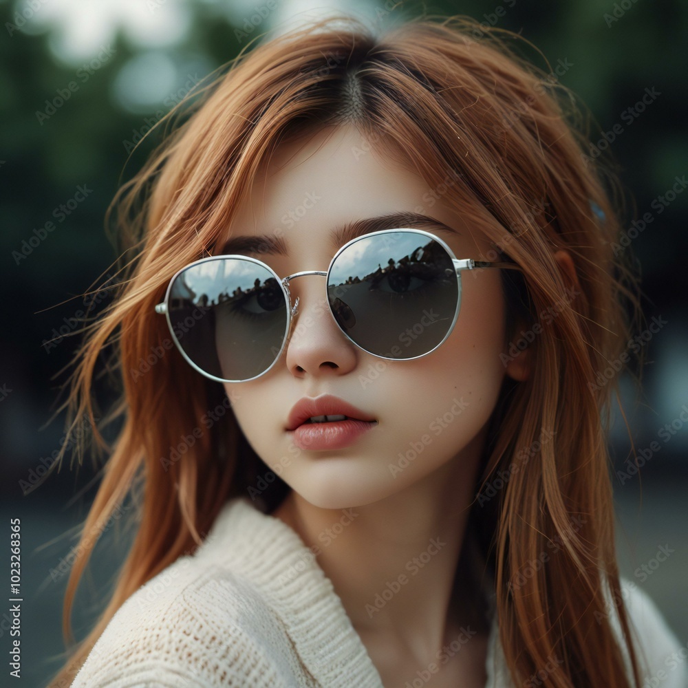 Mädchen mit Sonnenbrille 20241010-2