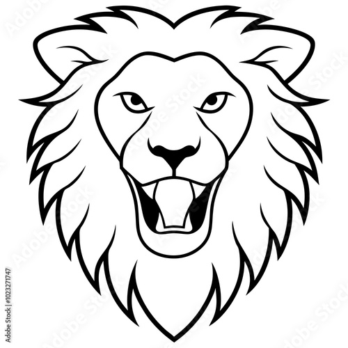 lion head illustration