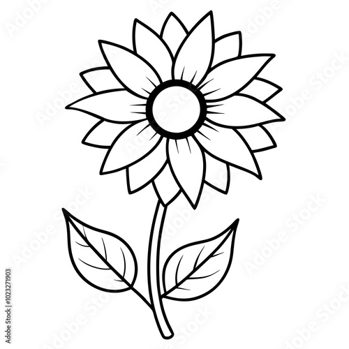 illustration of a sunflower