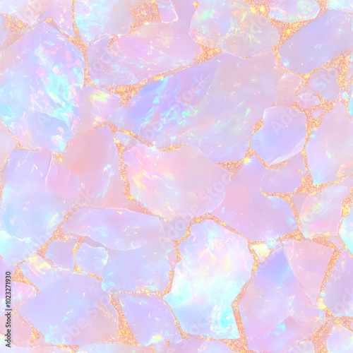 Opal Texture Seamless Pattern Background