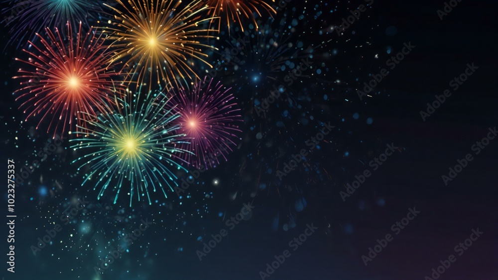 fireworks on the night sky fireworks on the night sky