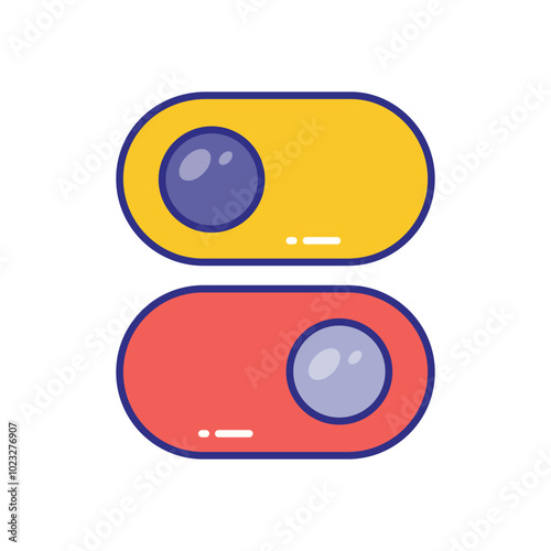 Radio Button vector icon stock illustration