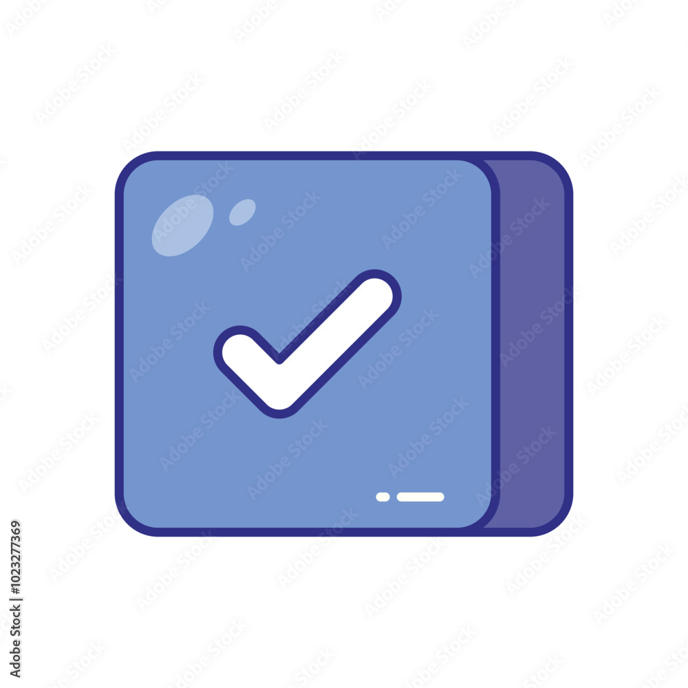 Checkbox vector icon stock illustration Checkbox vector icon stock illustration