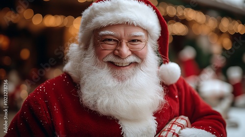 Bright and Colorful Santa Claus Depiction