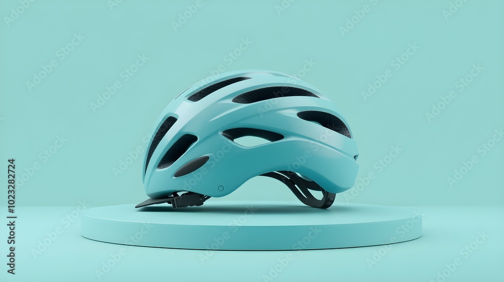 Fototapeta premium Bicycle Helmet, Minimal