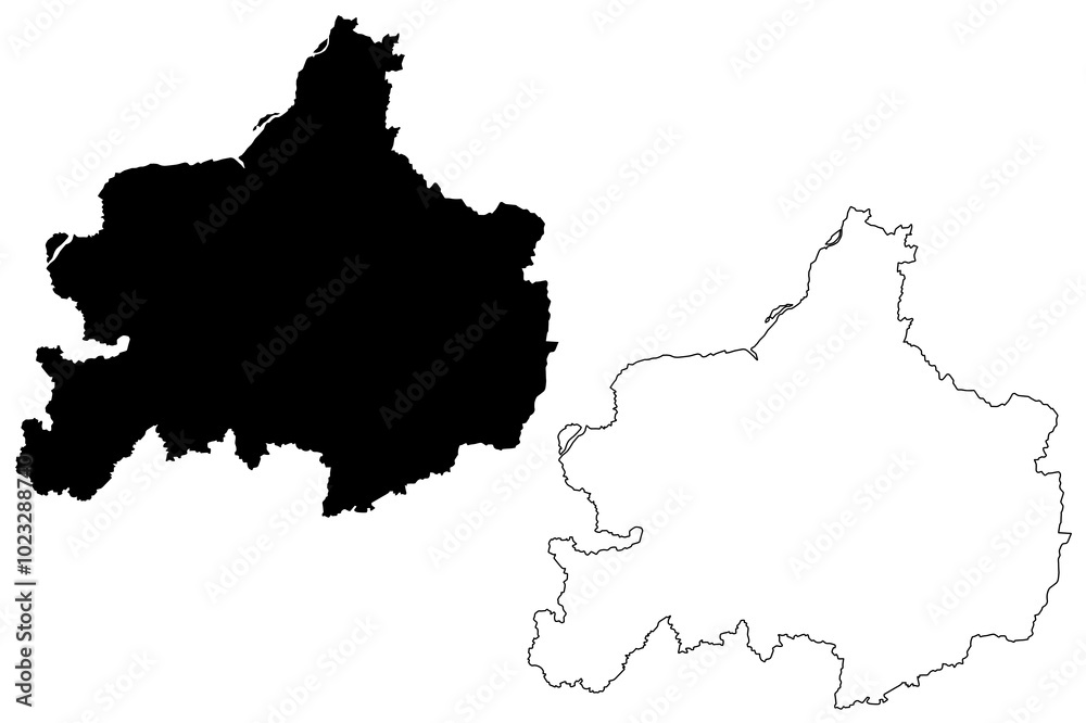 Cheongju City (South Korea, Republic of Korea, ROK, North Chungcheong Province) map vector illustration, scribble sketch City of Cheongju map Cheongju City (South Korea, Republic of Korea, ROK, North Chungcheong Province) map vector illustration, scribble sketch City of Cheongju map
