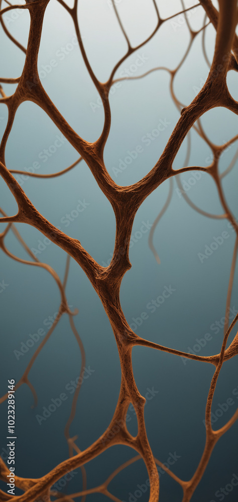 Vertical Phone Wallpaper of Rusty Neural Connections, brain connections and waves Vertical Phone Wallpaper of Rusty Neural Connections, brain connections and waves