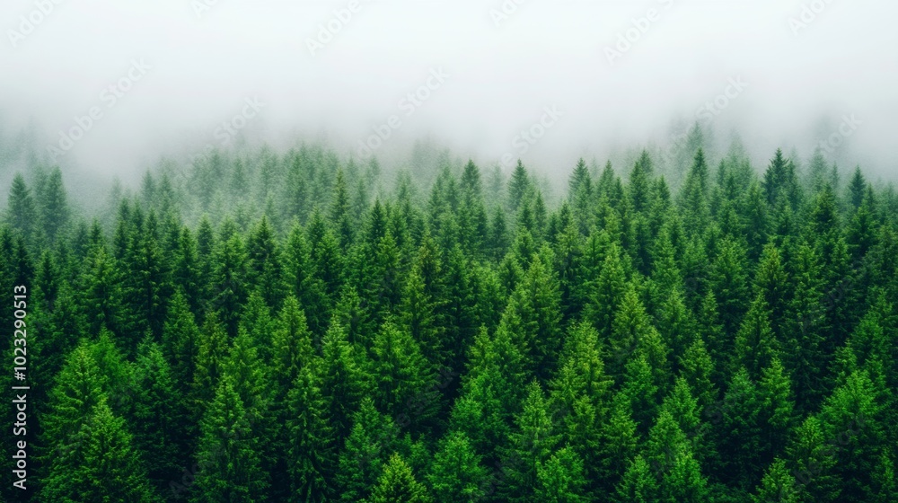 Forest covered in smog, green trees barely visible through dense gray haze, suffocating atmosphere, environmental destruction theme Forest covered in smog, green trees barely visible through dense gray haze, suffocating atmosphere, environmental destruction theme