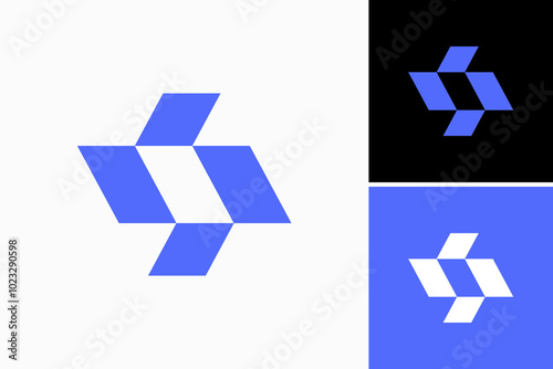 S block Vector Logo Premium 