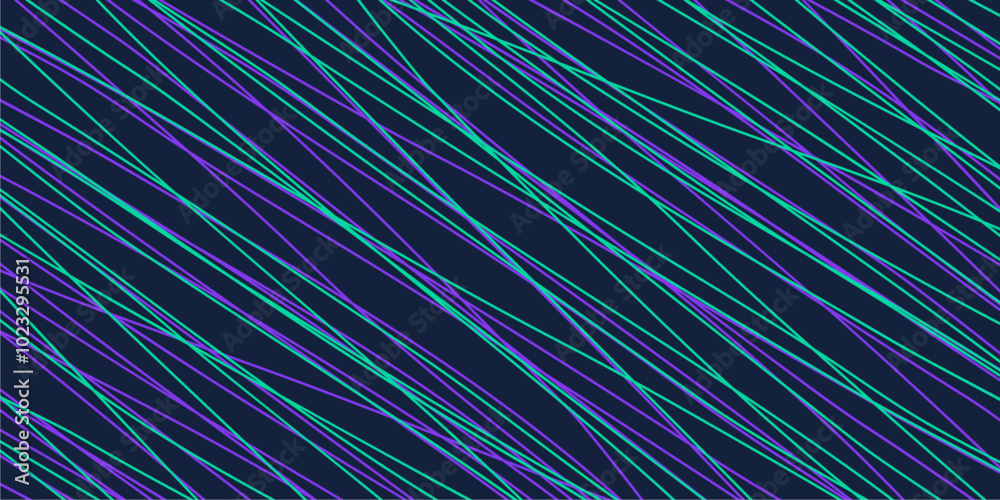 Fototapeta premium Colored tangled pattern. Abstract chaotic texture. Background with lines and waves. Art creation