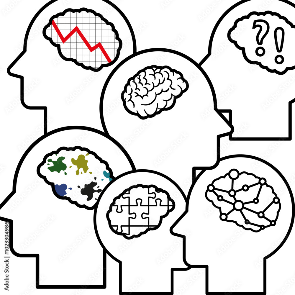 People with different talents, abilities and skills. Concepts of thinking. People with different talents, abilities and skills. Concepts of thinking.