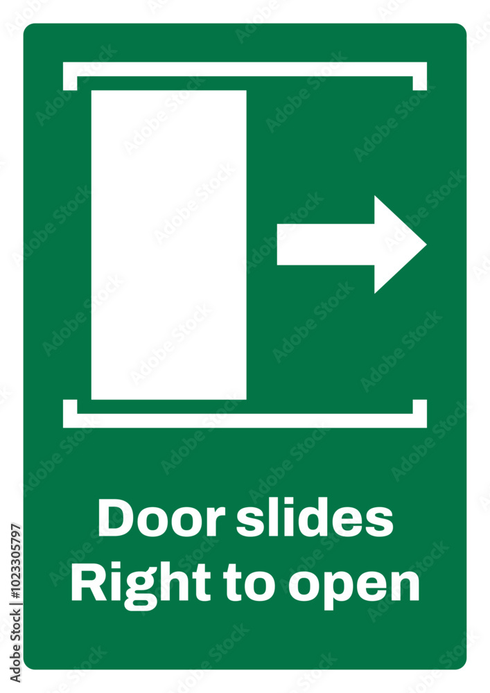 OSHA/ANSI emergency and first aid safety signs sentence case text_door slides right to open_portrait size a4/a3/a2/a1
OSHA/ANSI emergency and first aid safety signs sentence case text_door slides right to open_portrait size a4/a3/a2/a1