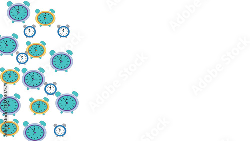 pink alarm clock, ringing, background
