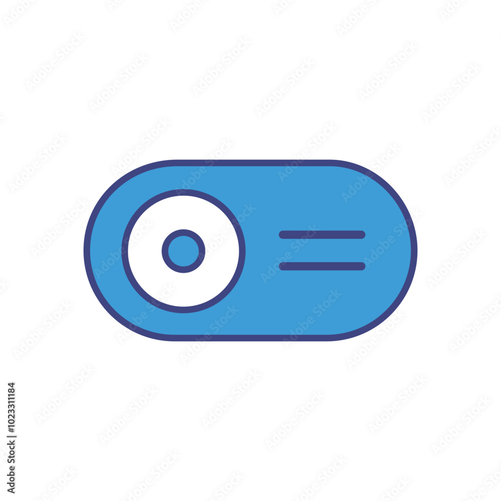 Toggle Switch vector icon stock illustration Toggle Switch vector icon stock illustration
