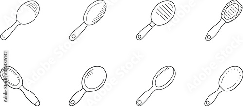 Hairbrush paddle or round brush vector illustration guide to choosing the perfect styling tool
