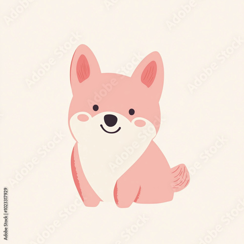 Cute Cartoon Corgi Dog