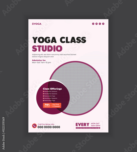 Summer Yoga Class Flyer