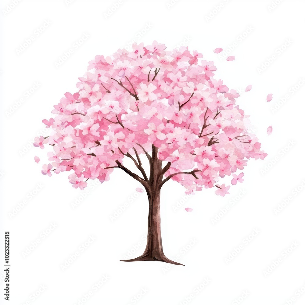 Delicate Cherry Blossom Tree in Full Bloom Delicate Cherry Blossom Tree in Full Bloom