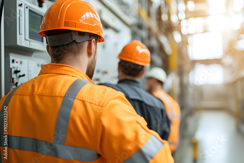 Workers at a Hydroelectric Plant Showcasing Teamwork | Collaboration and Efficiency in Renewable Energy Production