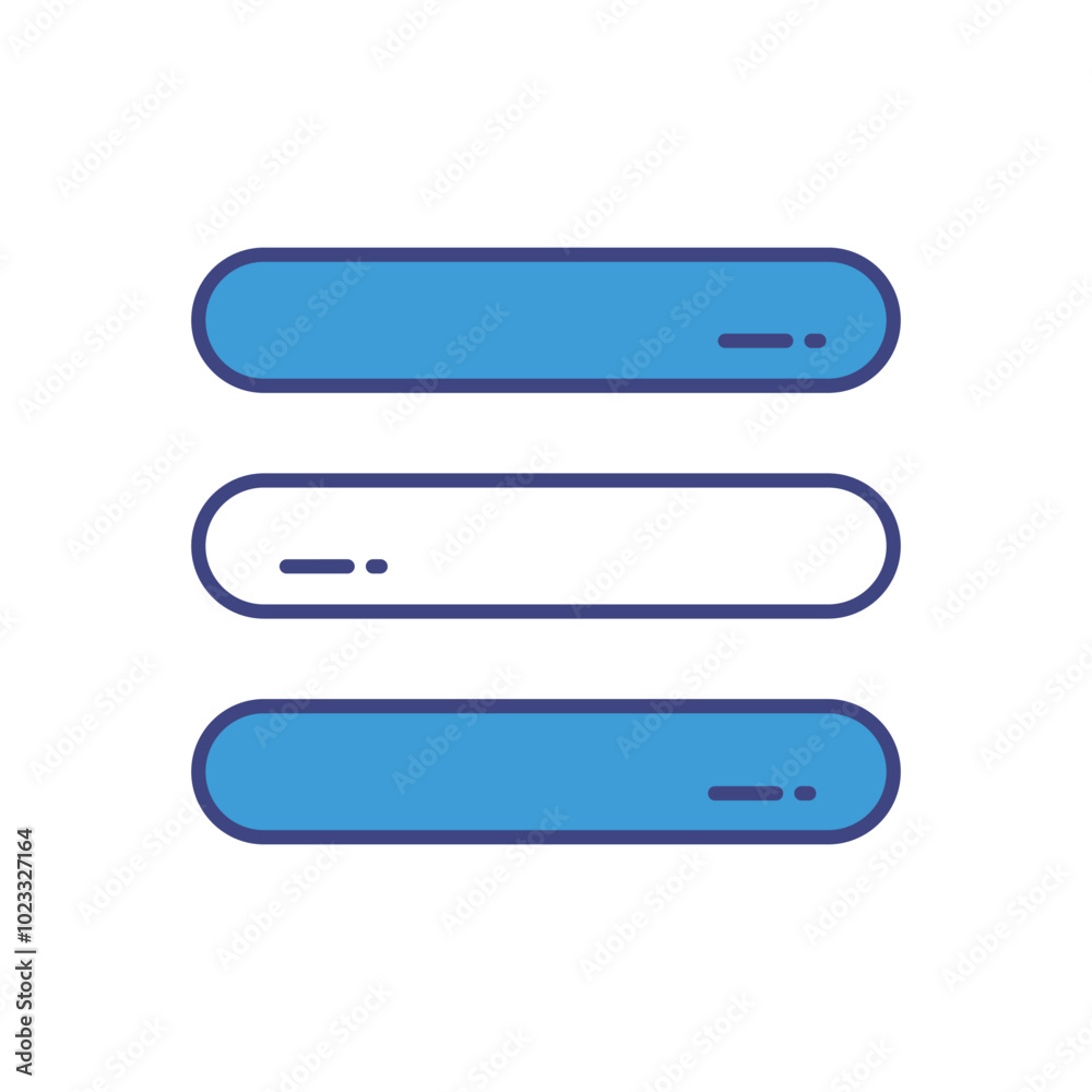 Navbar vector icon stock illustration Navbar vector icon stock illustration