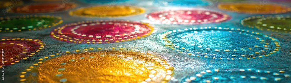 A vibrant abstract background featuring colorful circular patterns on a textured surface, perfect for creative projects. A vibrant abstract background featuring colorful circular patterns on a textured surface, perfect for creative projects.