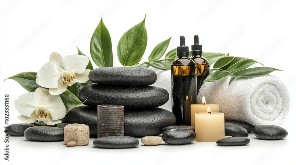 Spa accessory set on a white background. beauty wellness, massage therapy, zen, relax, candle bath. Spa accessory set on a white background. beauty wellness, massage therapy, zen, relax, candle bath.