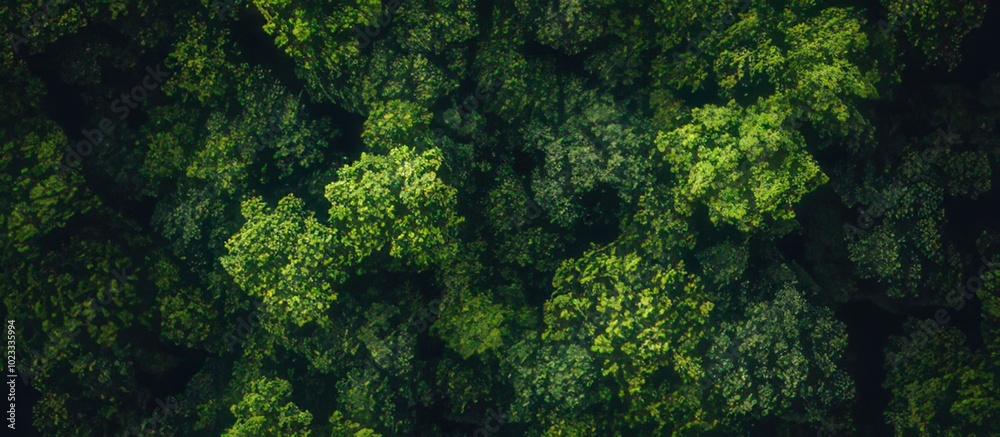 top view forest tree Rainforest ecosystem. top view forest tree Rainforest ecosystem.