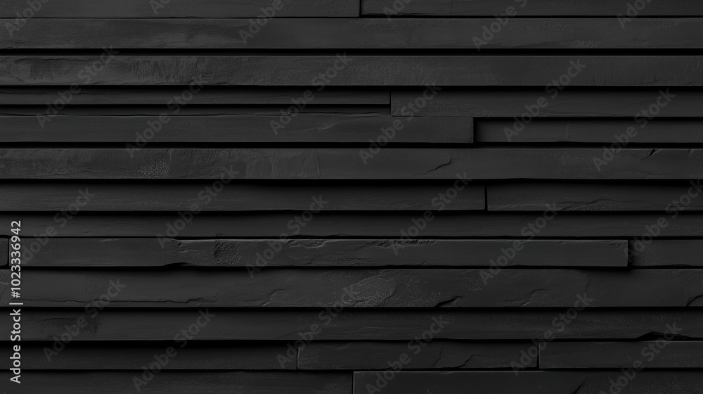 Black Slate Stone Wall Texture Background Modern Design Element Black Slate Stone Wall Texture Background Modern Design Element
