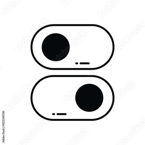 Radio Button vector icon stock illustration