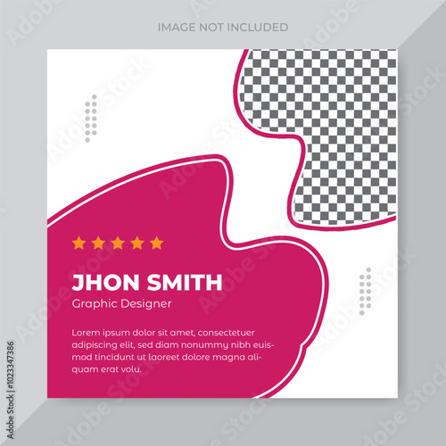 vector client testimonial design