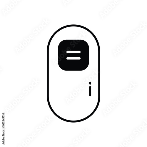 Scrollbar vector icon stock illustration