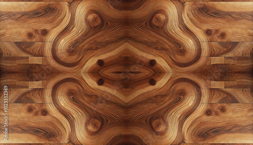 Natural Wood Texture with Defined Grain and Satin Sheen