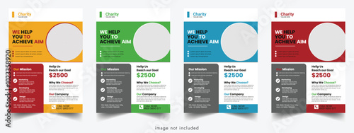 Modern Charity Flyer Design Template | Editable, Professional, and Eye-Catching for Nonprofits & Fundraising Events.