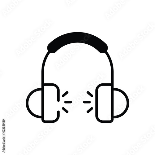 Headphones vector icon