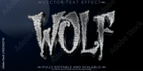 Halloween monster text effect, editable horror and scary text style